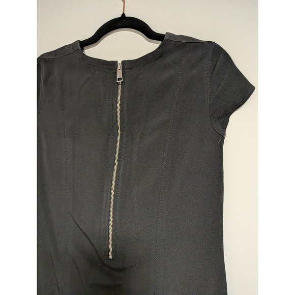Burberry Brit Black Short Sleeve Pique Knit Shift Dress US 6 - Picture 8 of 11